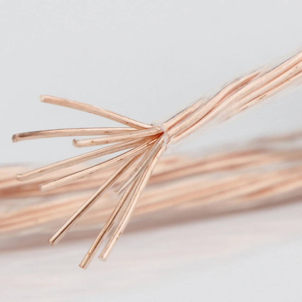 Hochreines Lautsprecherkabel 7N OCC Einkristall-Kupfer 1,76 Quadrat Hifi-Verstärker Upgrade-Lautsprecherleitung AC-Stromkabel – Detail 3