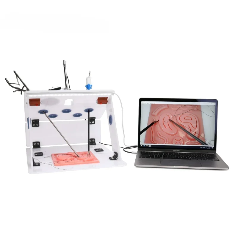 Laparoscopic Endo Trainer with Endoscope Camera, Laparoscopic Simulators Training Box for Laparoscopy