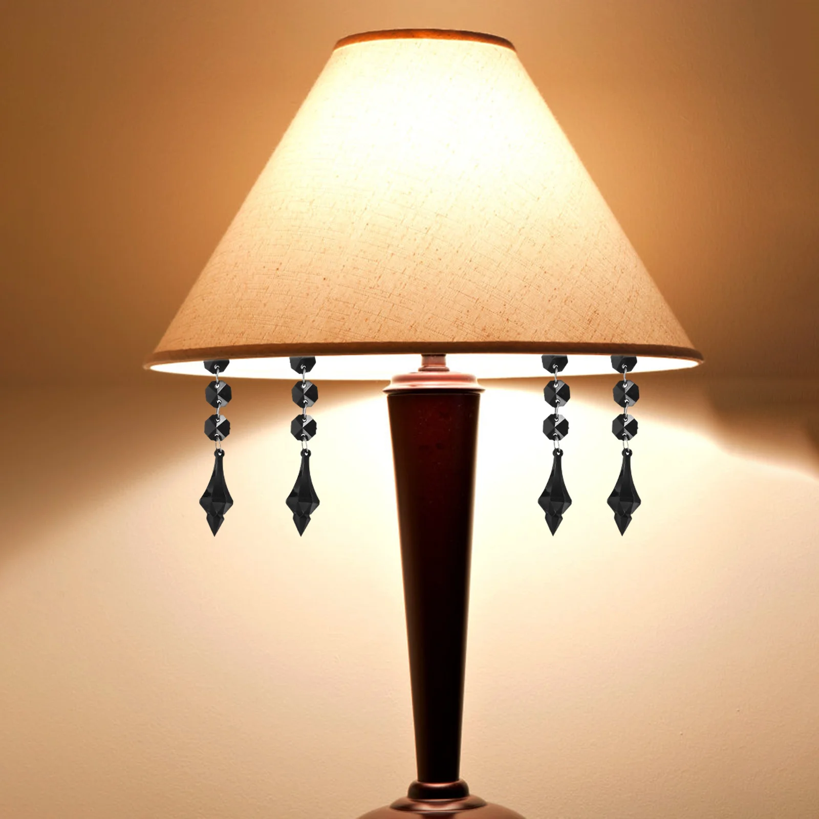 

10Pcs Chandelier Decoration Hanging Crystal Prisms Acrylic Bead Strings for DIY Lamp Suncatcher Window Light Display