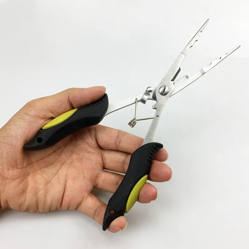 Fishing Pliers Comfortable Grip Ergonomics Lure Pliers Anti-slip Fishing Line Fishing Tied Hooks Pliers Angling Equipment