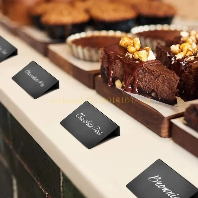 62KA essage Board Mini Chalkboards Reusable Chalkboard Labels Erasable Message Board，Mini Chalkboard Sign for Food Cardboard