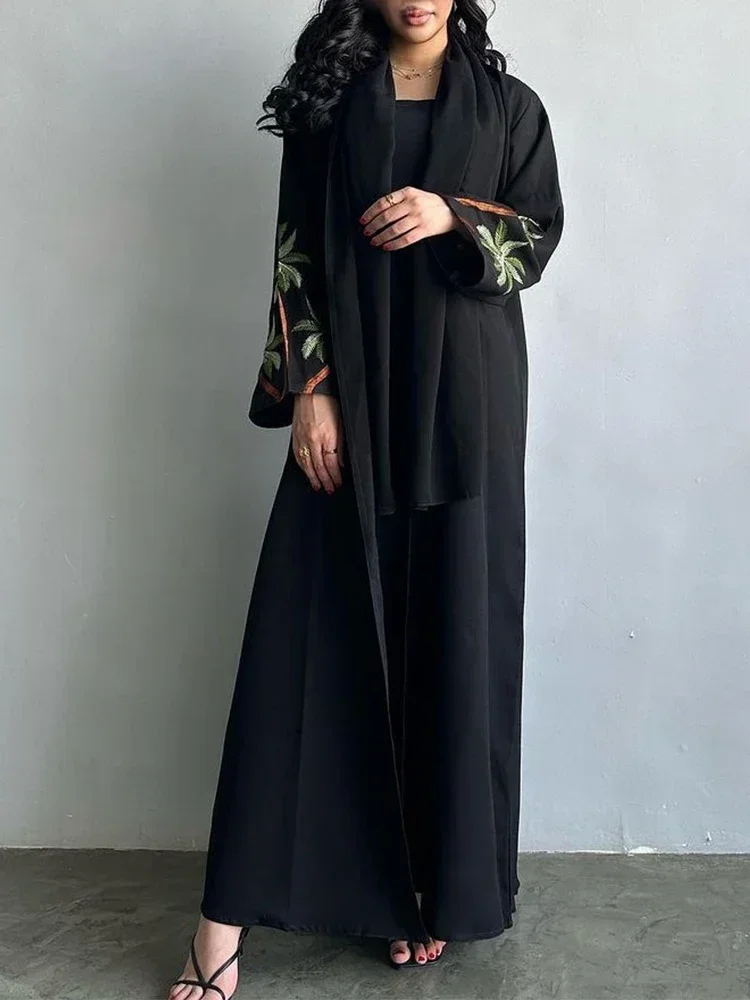 عيد نيدا عباية إسلامية للنساء عبايات مطرزة فستان عربي سعودي قفطان أسود ماكسي فيستدوس المغرب قفطان رداء طويل 2026