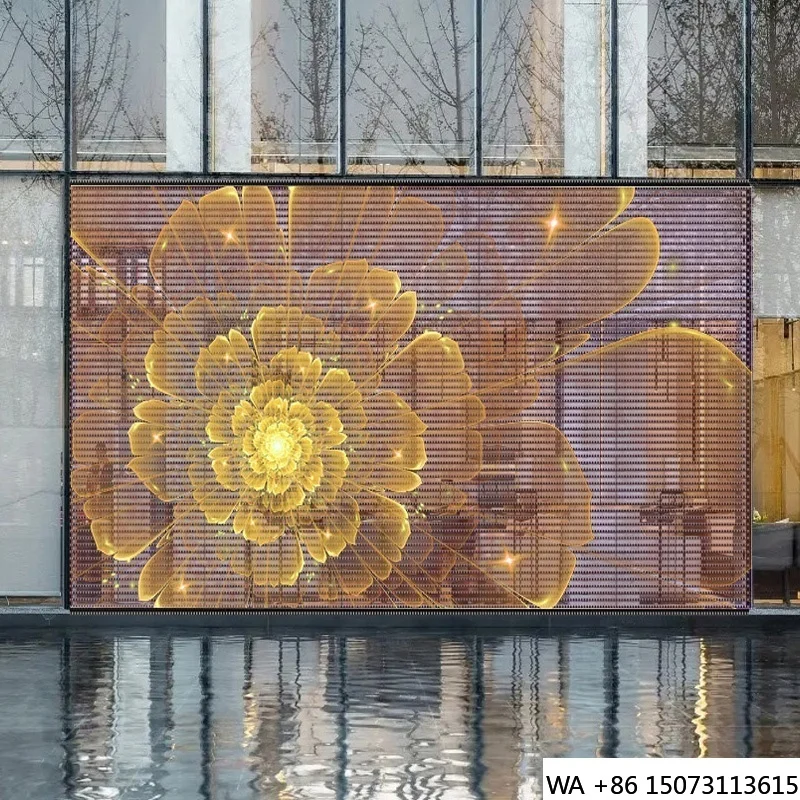 شاشة LED شفافة مخصصة - شاشة زجاجية خارجية للإعلان الداخلي للمول