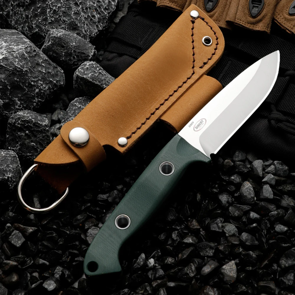 High quality CPM-S30V steel outdoor knife fixed blade wilderness survival knife men's gift rescue knife hiking hunting knife