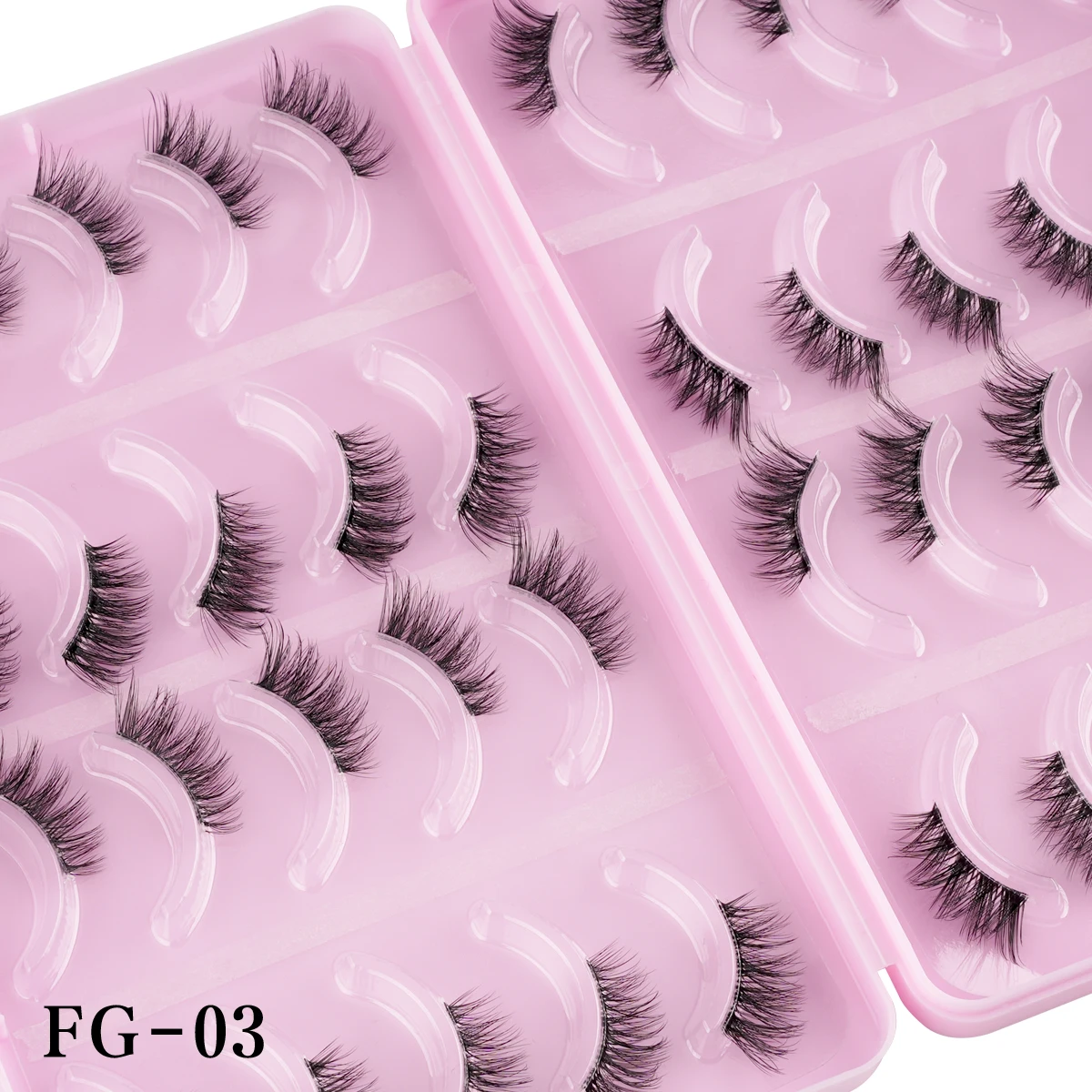 20 Pairs Half Eyelashes New Wispy Fluffy False Lashes Natural Long 3D Mink Lashes Reusable Handmade Fake Lashes Makeup Cílios