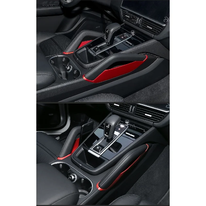 Car Central Control Armrest Storage Boxes Interior Accessories For Porsche Cayenne 2018 2019 2020 2021 2022 2023 2024