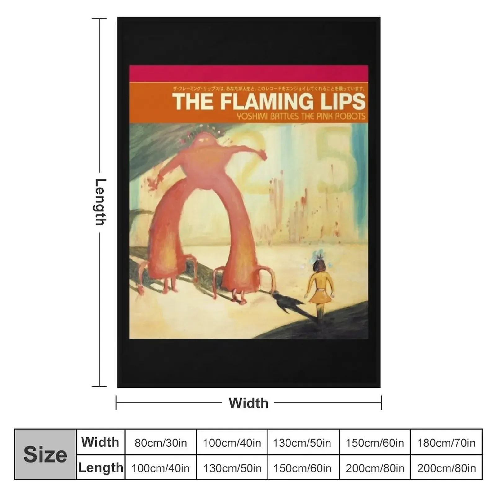 Flaming Lips - Yoshimi Battles the Pink Robots Throw Blanket Weighted Moving Blankets