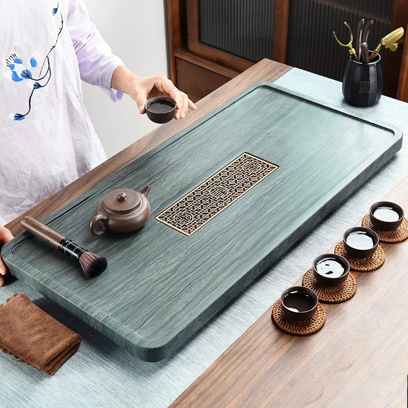 

Stone Luxury Tea Tray Hospitality Living Room Tableware Rectangle Long Valet Kitchen Tea Tray Office Bandejas Home Decorationgs