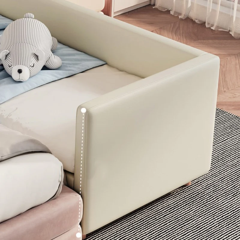 Camas de madera para dormir para niños, suelo de barandilla individual, colchones de Castillo para niños, Muebles de Dormitorio para bebés