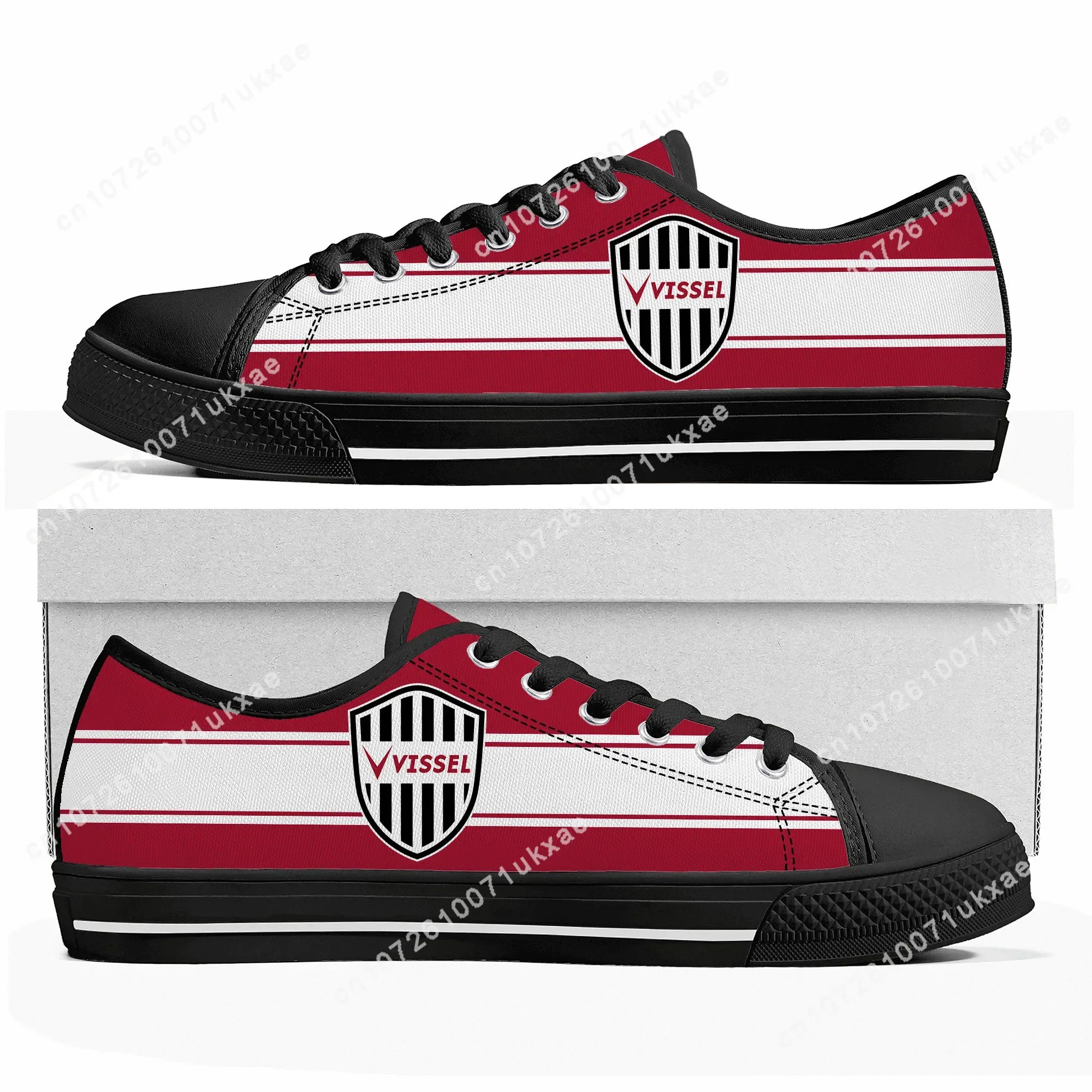 ヴィッセル Vissel Football Low Top Sneakers Mens Womens Teenager Canvas High Quality Sneaker Casual Custom Made Shoes Customize DIY