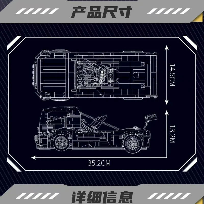 MouldKing 10036 Cool Brick House Creatieve Ridderwagen Kinderspeelgoed Educatief Beeldje Bouwstenen Trendy Speelgoedauto