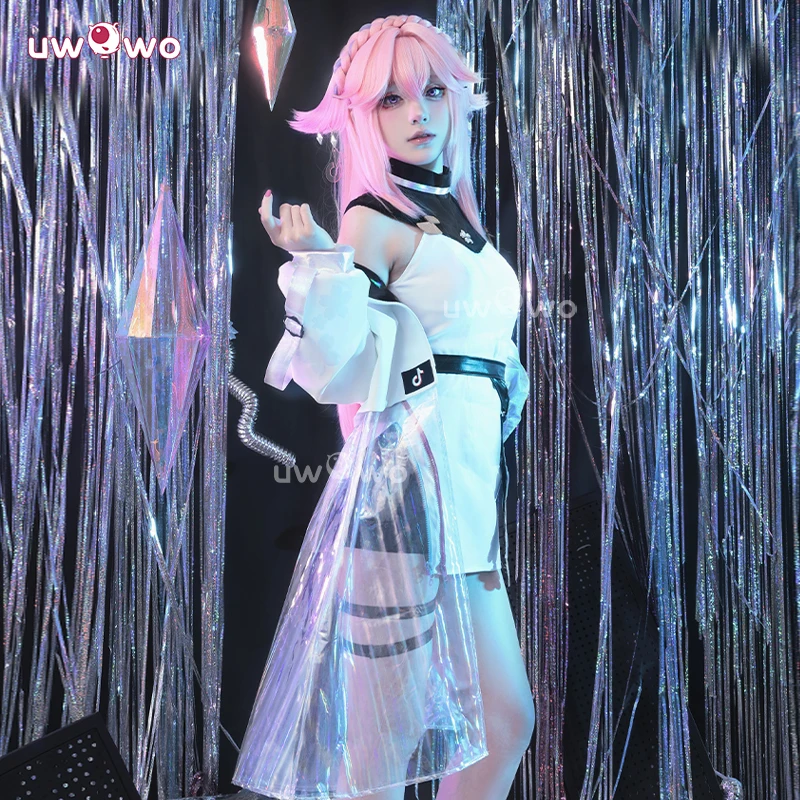 UWOWO Yae Miko Cosplay Collab Series: Game Genshin Impact Fanart Yae Miko Illustration Cosplay Costume S-XL Halloween Costume