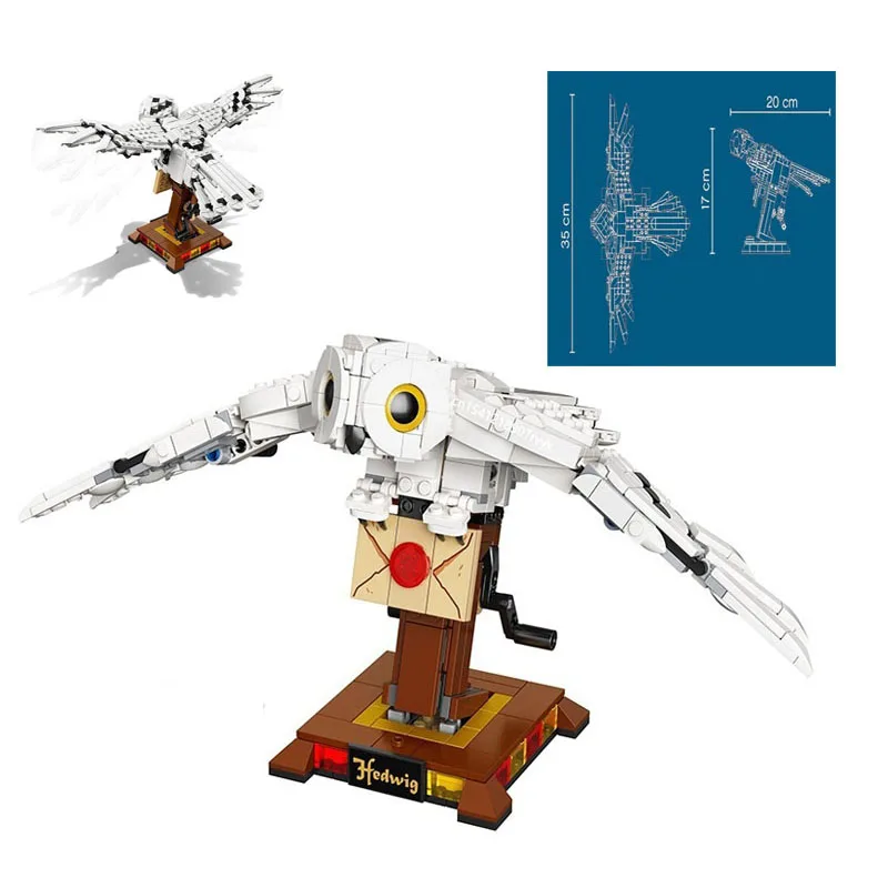 

New anime character Hedwig Owl Puzzle Assembly Building Blocks Male Christmas Gift Toy