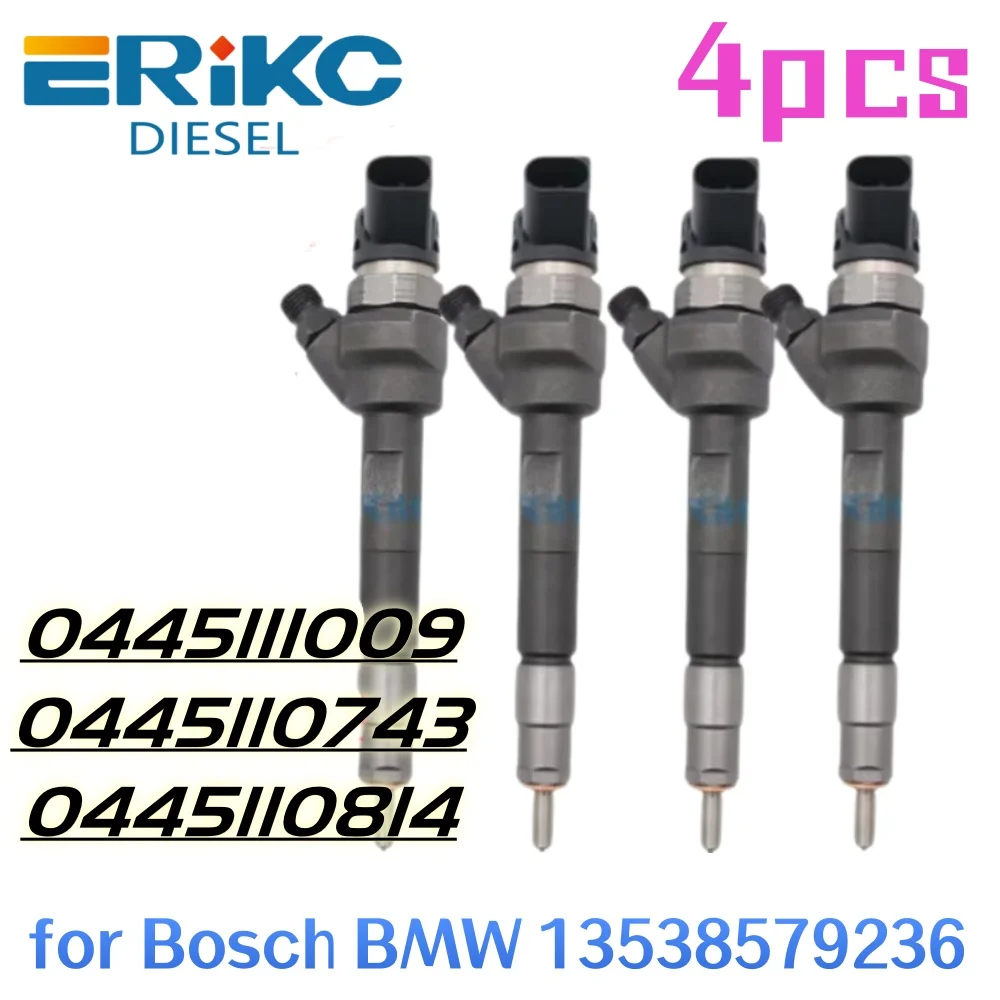 

4 шт. 0445111009 дизельная форсунка Common Rail 0445110743 0445110814 для топливной форсунки BMW 13538579236