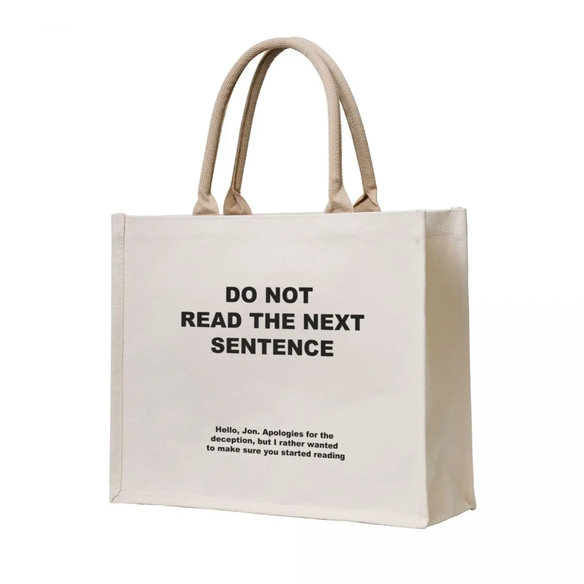 

Do Not Read The Next Sentence TMA Tote Bag Reusable bags large size bags free delivery bags