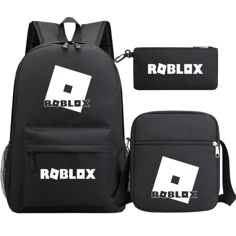 

3 Pcs/set Game Roblox Anime Creative Cartoon Print Laptop Backpack Unisex Fashion Travel Bag Christmas Gift for Students Gamer