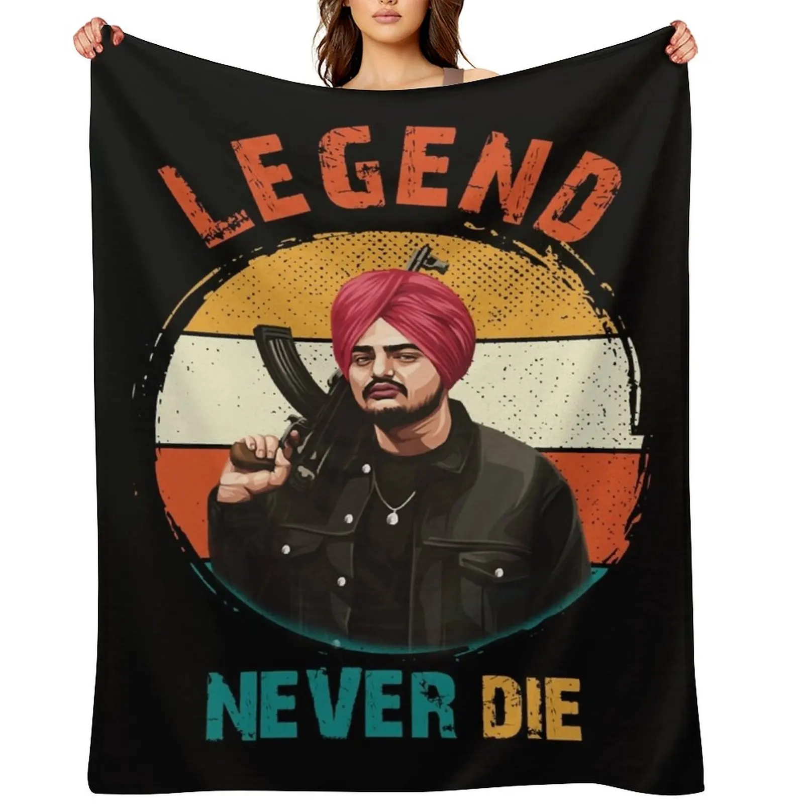 Legend Sidhu Moose Wala Throw Blanket anime christmas gifts bed plaid Luxury Designer Blankets