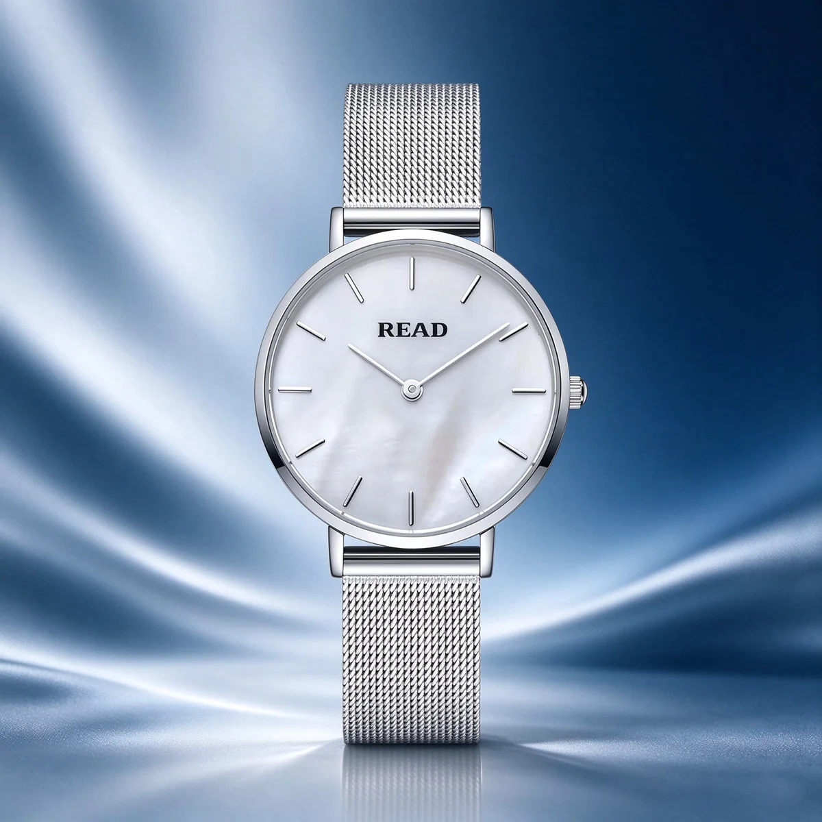 READ Women Quartz Watch | MOP Dial | Stainless Steel Mesh Band | 30M Water Resistant Slim Ladies Casual Wrist Watch