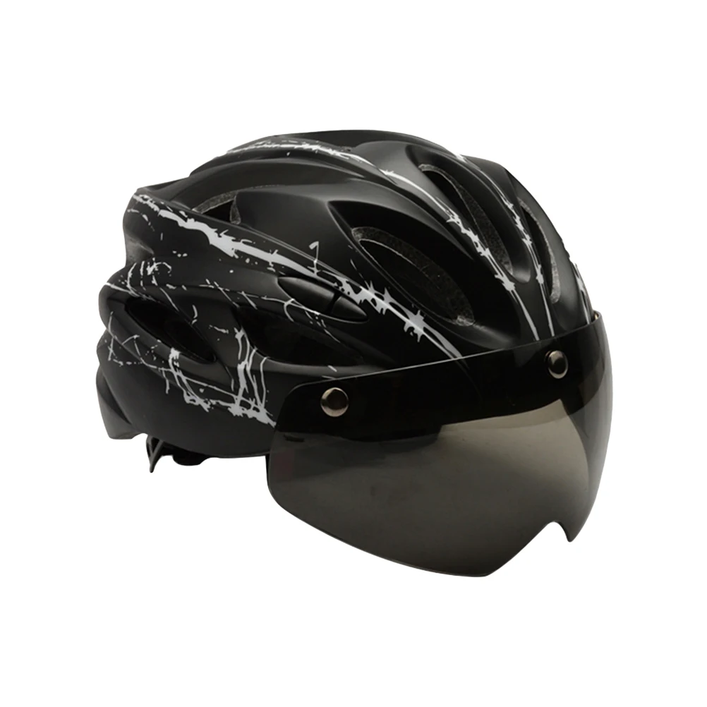 

Lightweight Professional Bike for Mountain Road Cycling Breathable Venting with Multiple Impact Pads Removable Lens