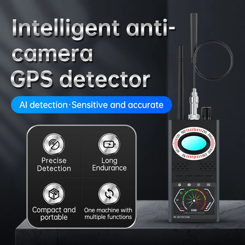 

K68s GPS Detector Finder Anti-Spy Camera Detector Hotel Hidden Pinhole Camera Detector Wireless Signal Laser Infrared Scanner