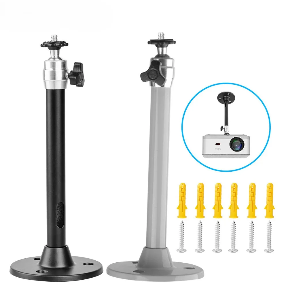ミニプロジェクター三脚 6 ミリメートル 21 センチメートル金属壁天井マウント 1/4 ホルダースタンド取付 HY300 プロ HY310 TD80W プロジェクターカメラブラケット