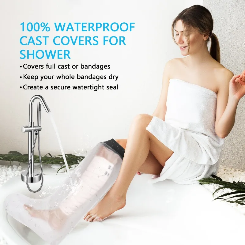 

Waterproof Shower Foot Cover Post Surgery Protection for Leg Fracture Bathing