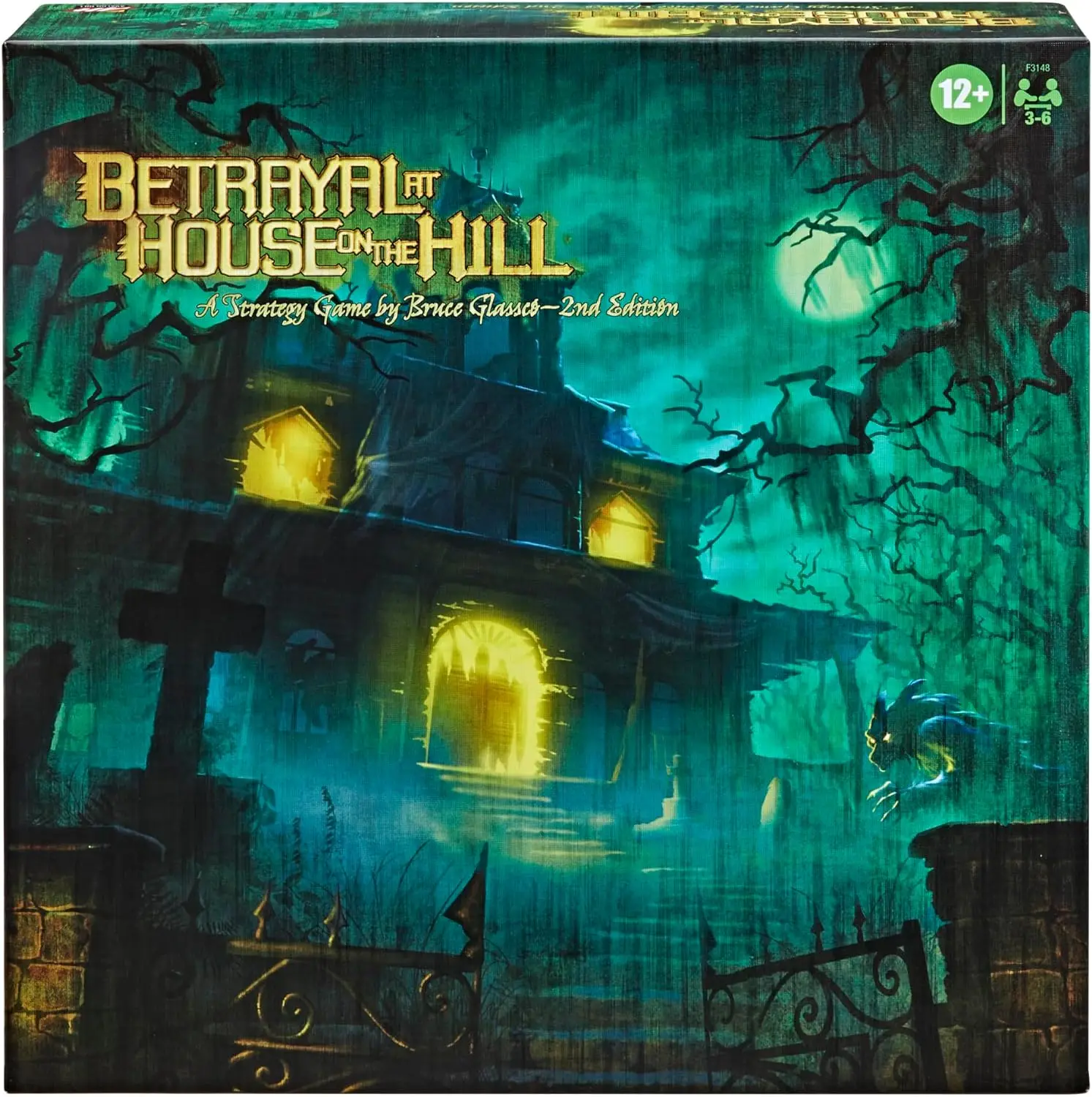 Avalon Hill Betrayal at The House on The Hill 2nd edition cooperative board game, suitable for players aged 12 and above, 3-6 pl