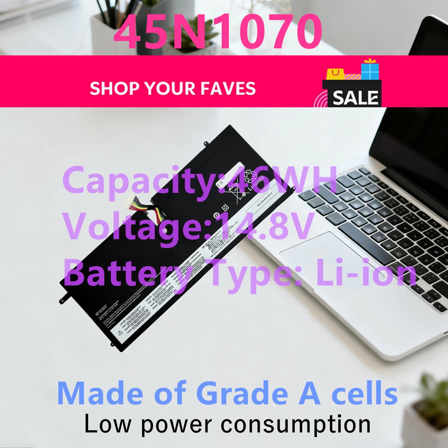 

Laptop Battery for Lenovo ThinkPad X1 Carbon (3444 3448 3460) Series 45N1070 45N1071
