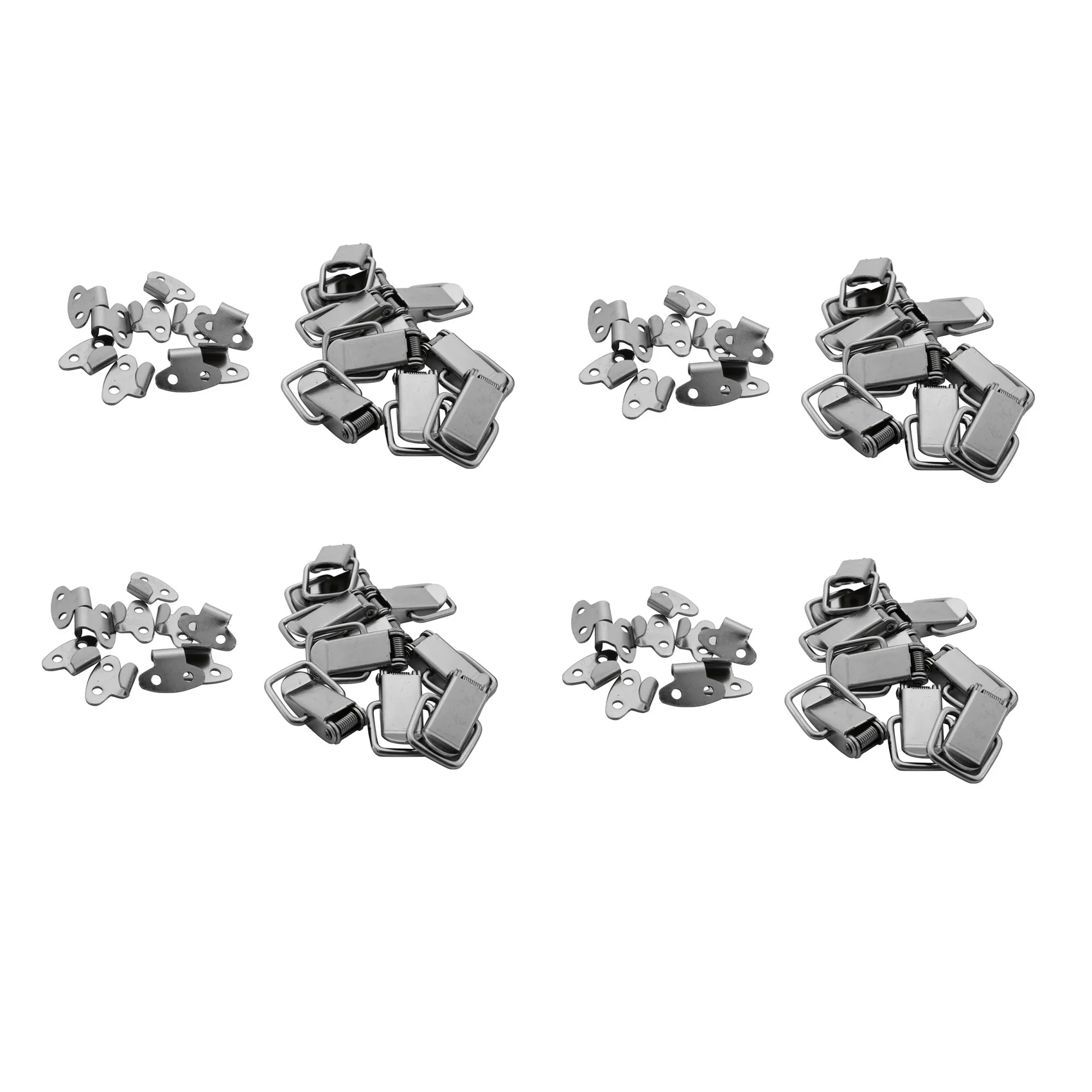 PERFECT MODERN 40Pcs Cabinet Spring Loaded Iron Straight Loop Toggle Latch 45Mm Length
