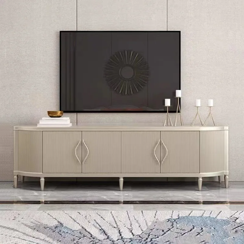 

Modern light luxury TV cabinet living room Nordic floor cabinet small apartment bedroom locker simple European solid wood dining