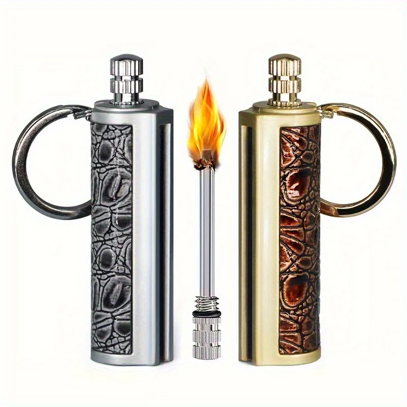 Vintage Permanent Lighter 10000Strikes Flint Metal Match Waterproof Reusable Fire Starter Portable Outdoor Camping Ignition Tool view 5
