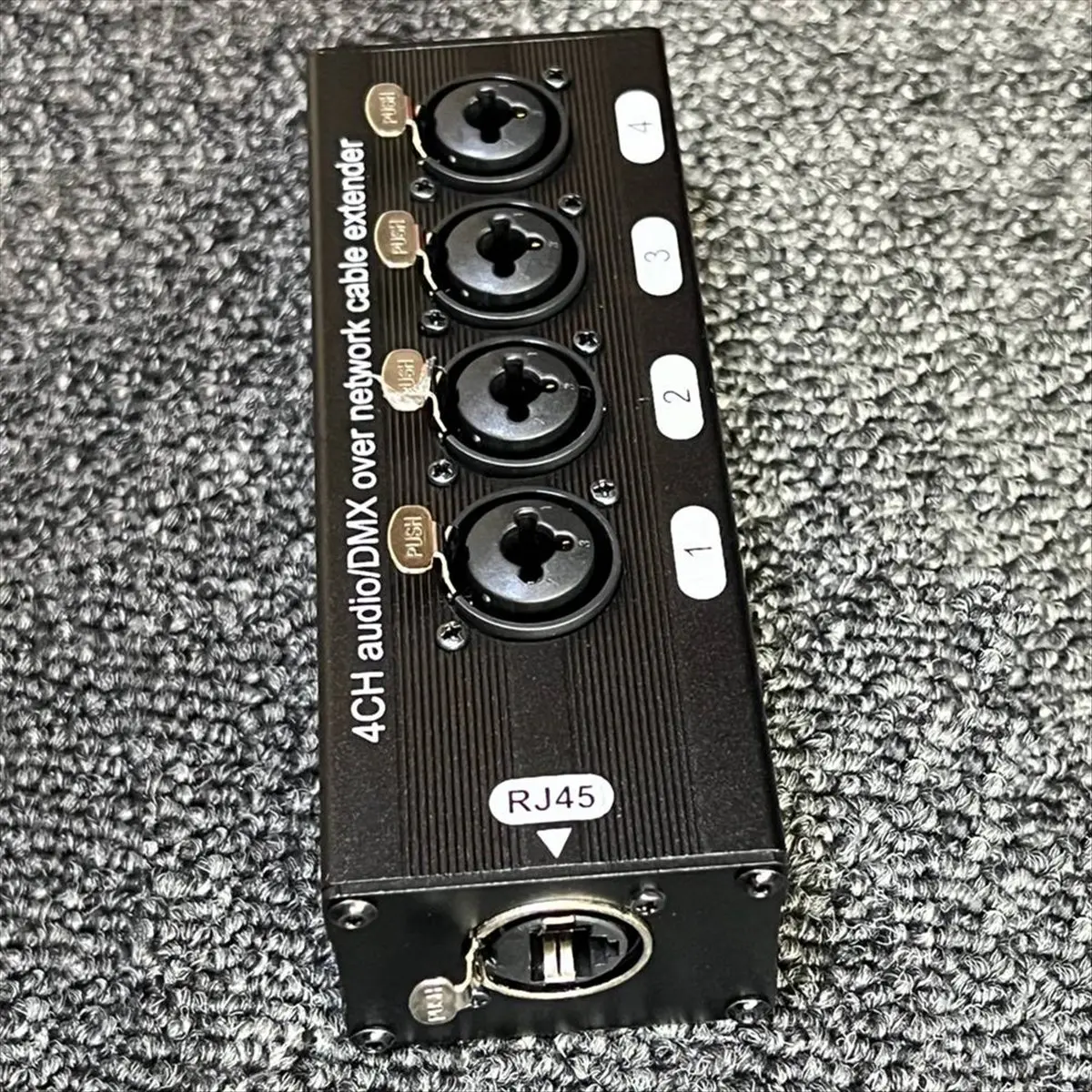 A88M 4-Channel Audio/ over Network Cable Extender 3-Pin XLR Audio and DMX512 Network Signal Extender Female