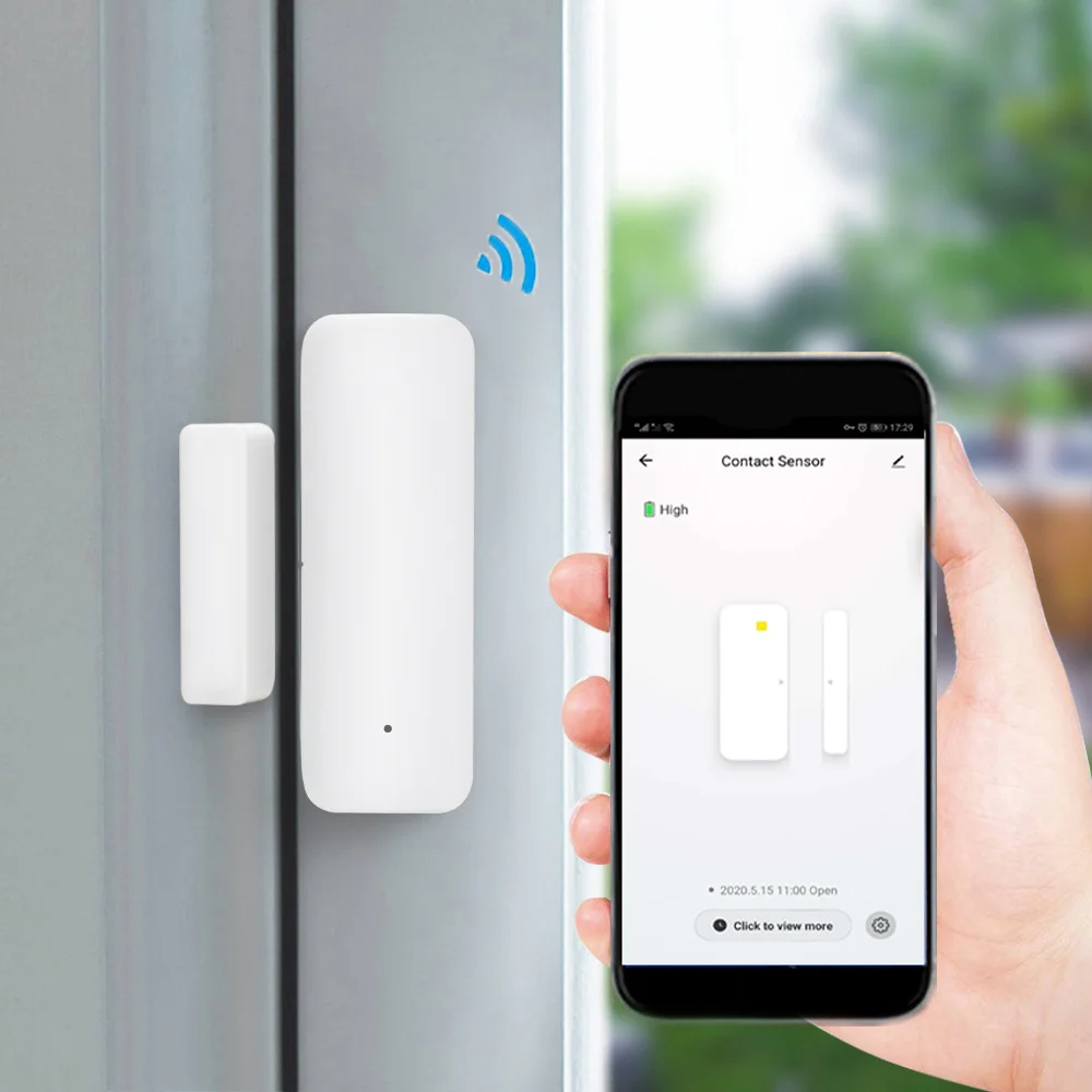 TUYA Zigbee 3.0 Smart Window Door Sensor ZigBee 3.0 Wireless Connection Multifunction for Smart Echo Hub SmartLife App