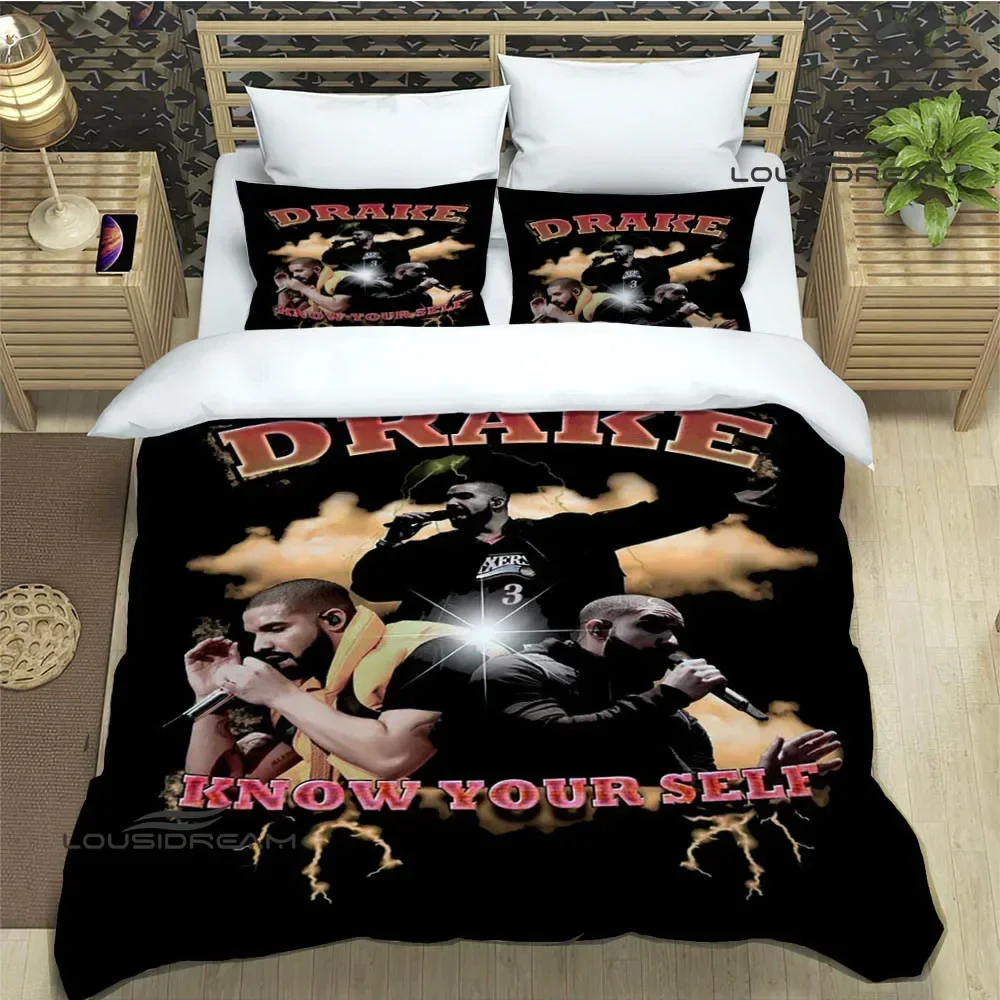 

Rapper Drake 3D printed Bedding Sets exquisite bed supplies set duvet cover bed comforter set bedding set luxury birthday gift