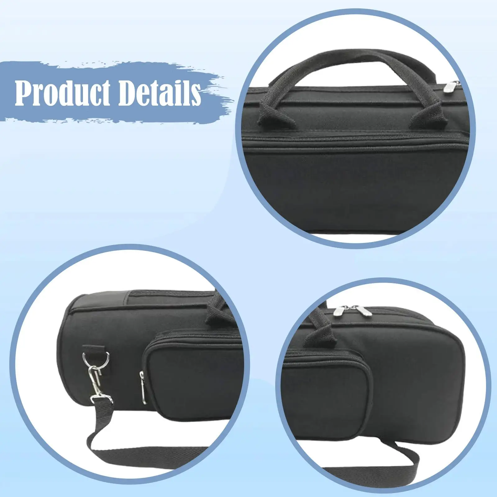 حقيبة البوق مع حزام الكتف حقيبة حمل البوق لزيت الصمام #5