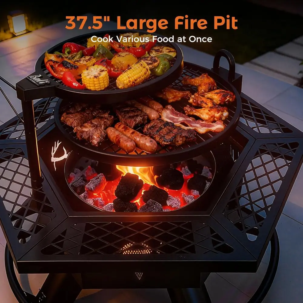 Outdoor Fire Pit Grill 3