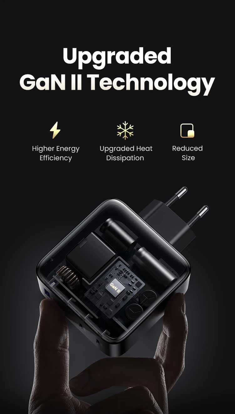 UGREEN USB Charger 100W GaN Charger for Macbook Tablet Fast Charging for iPhone Xiaomi USB Type C PD Charge for iPhone 18 17 16