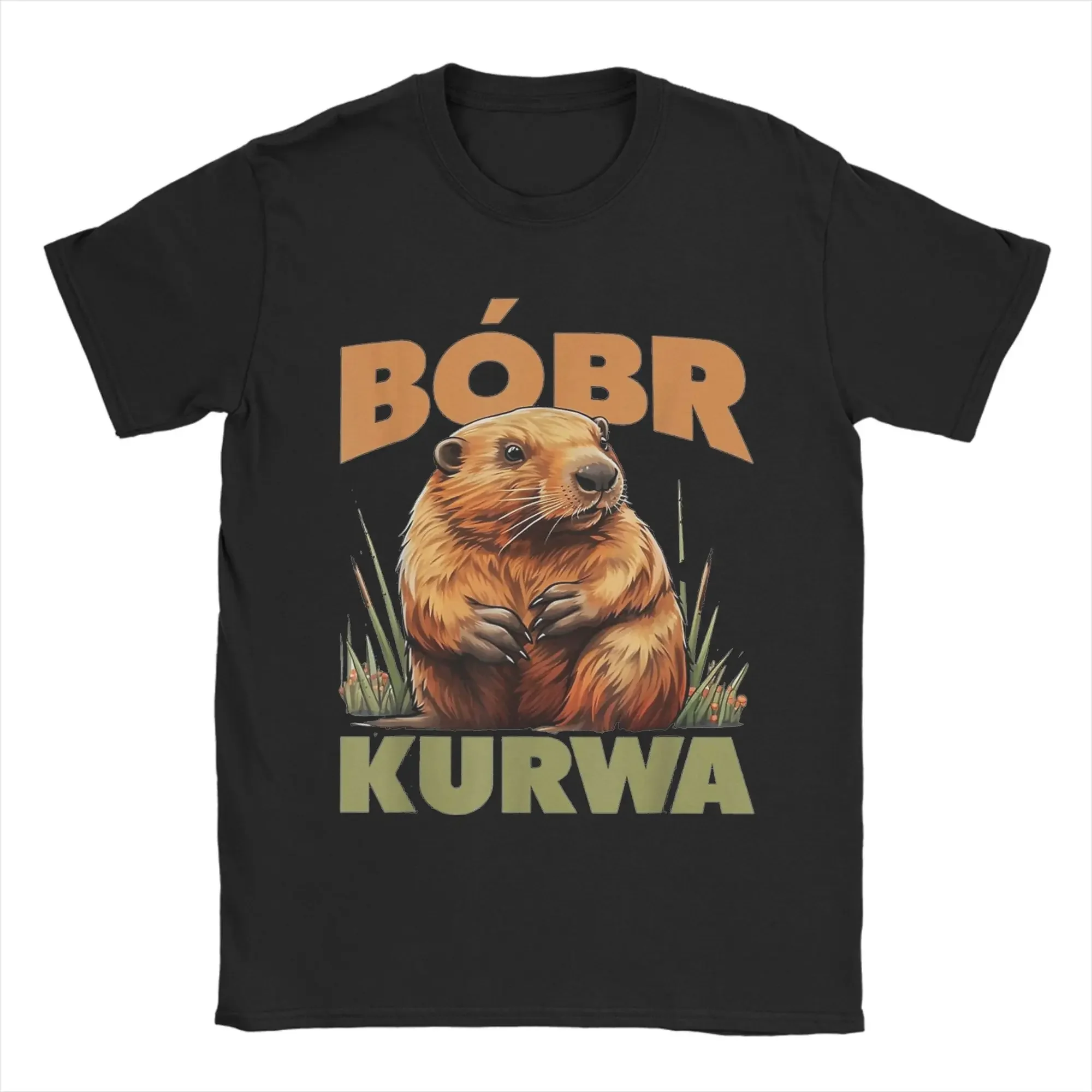 Bobr Kurwa Bober Beaver Bobr  Print T Shirts Men Women  Pure Cotton  Tee Shirt Clothing