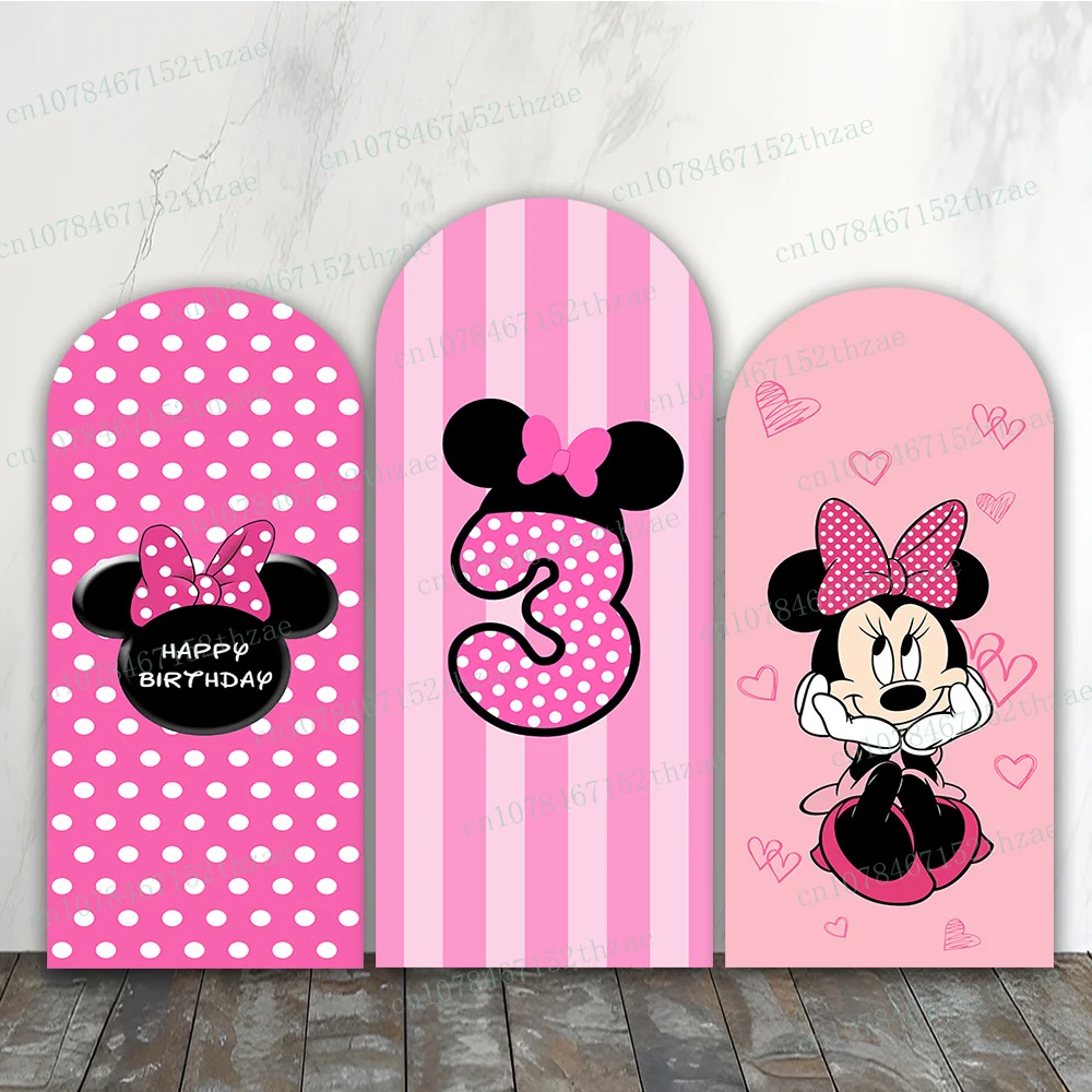 

Minnie and Mickey Birthday Party Photo Background Arch Photography Backdrop Baby Shower Photography Backdrop