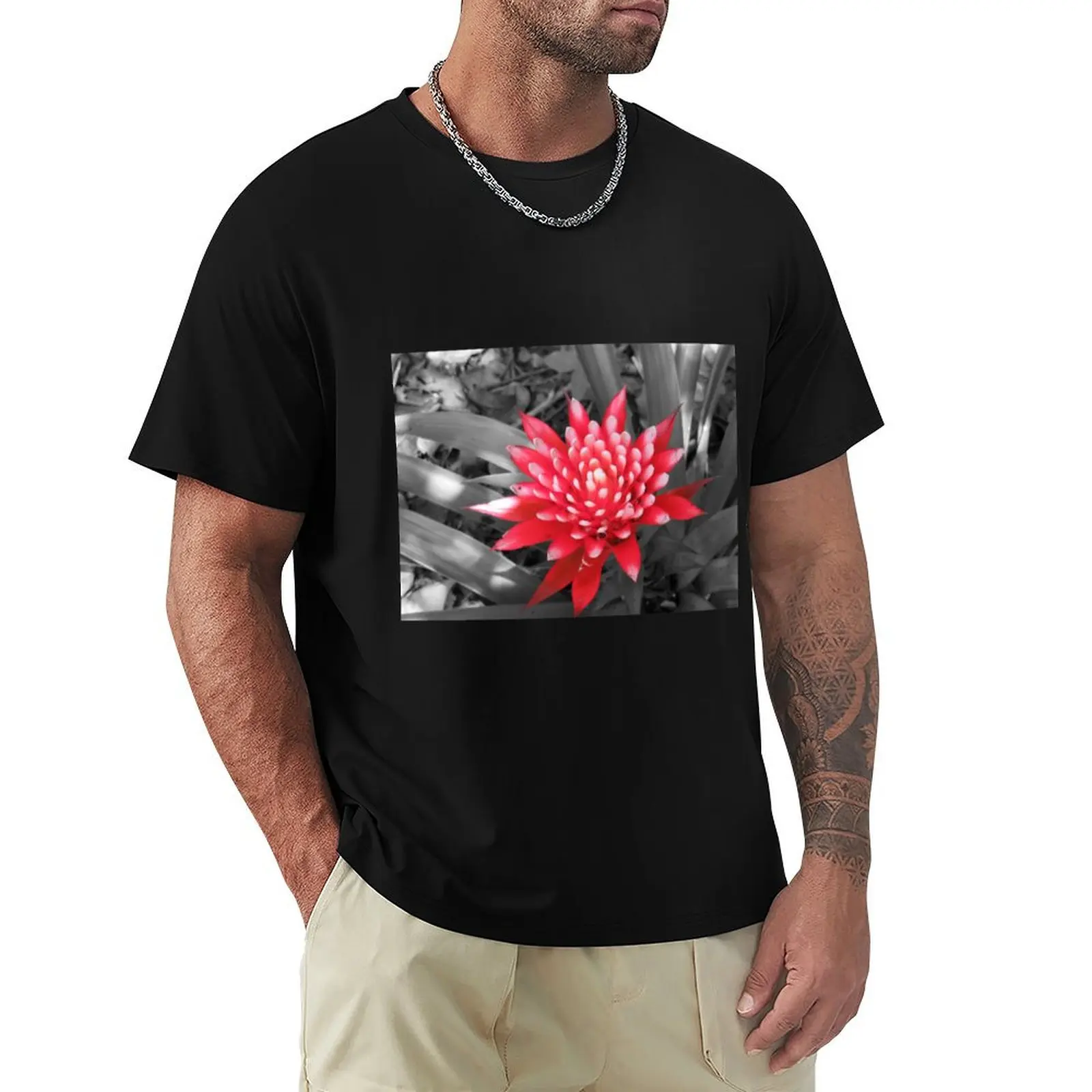 Crimson Empress T-Shirt All Match Print Short Sleeve Top