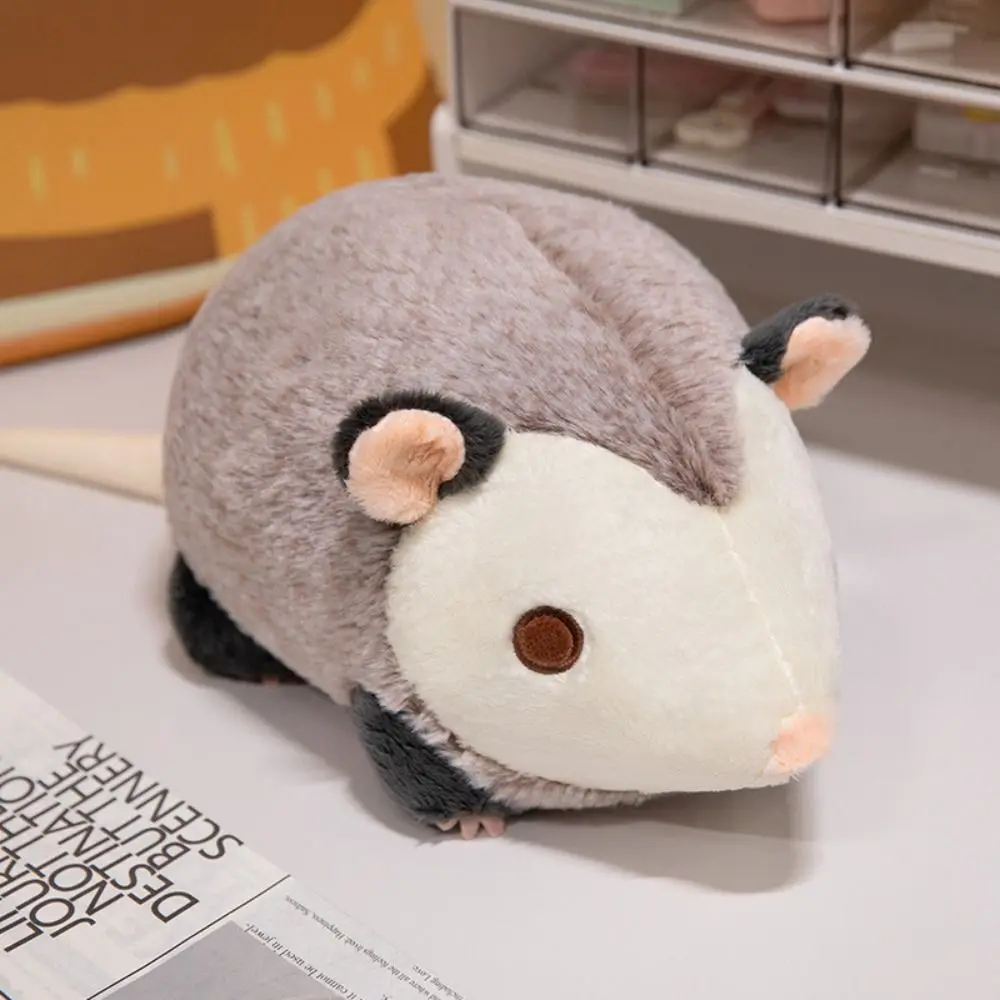 Muñeco de peluche de ratón de imitación de algodón PP, juguetes de peluche de rata interactivos esponjosos de la vida Real, juguete de peluche de ratón realista Ins de dibujos animados