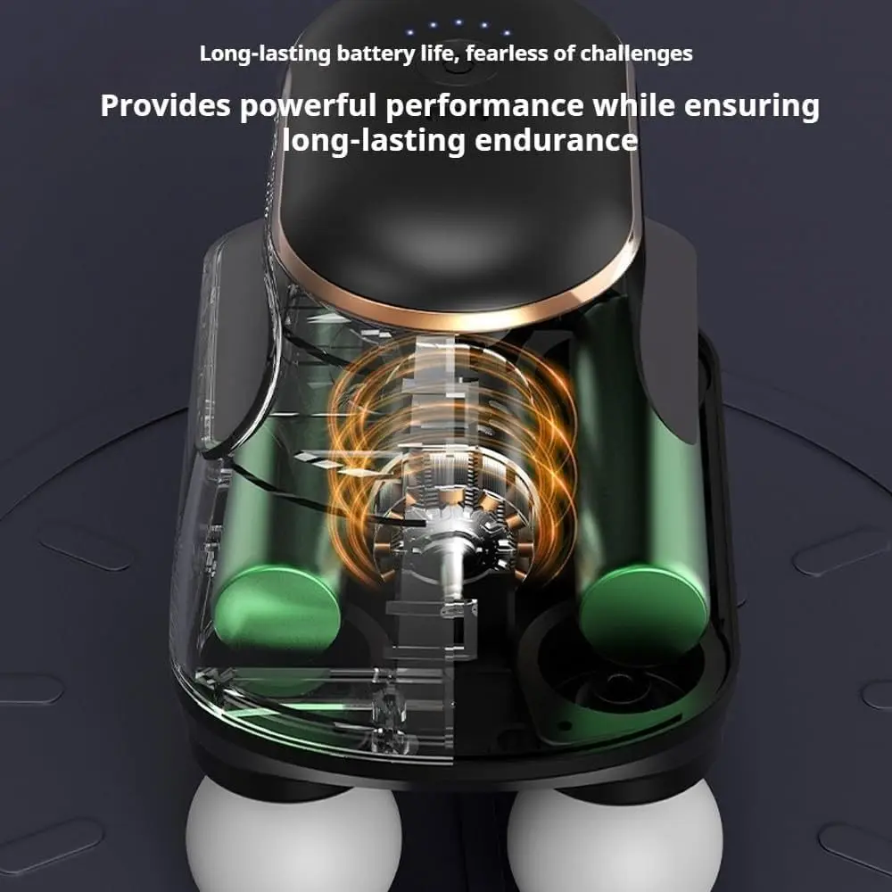 

Высокочастотный вибрационный массажер с 4 головками, многофункциональное использование, быстрое восстановление, ударный массажер для глубоких тканей