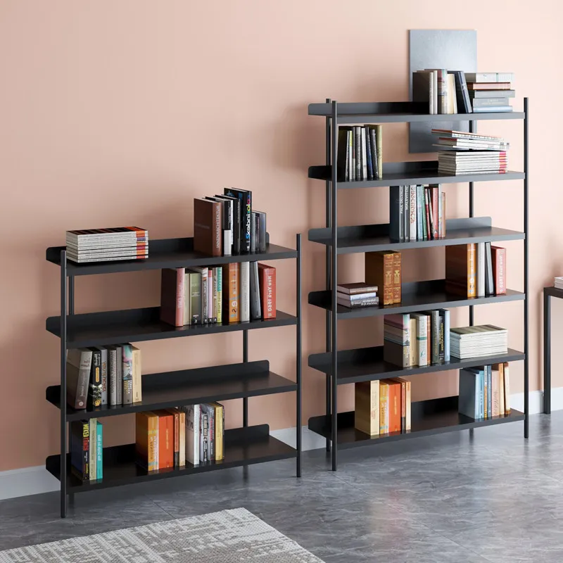 Nordisches, vom Boden bis zur Decke reichendes Bücherregal, kreatives Ausstellungsregal an der Wand, Bücherregal, Haushalts-Aufbewahrungsregal, leichtes, luxuriöses, geschmiedetes Regal