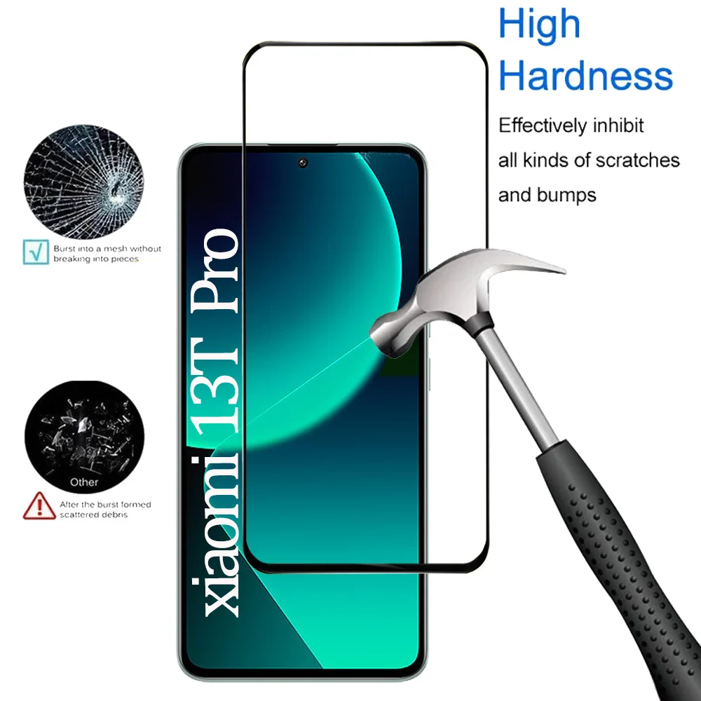 HD Vidro de Película para Xiaomi 13T Pro Protetores de tela Xiaomi Mi 13T Pro Película de vidro temperado e câmera Xiomi 13 T Pro Screen Protector