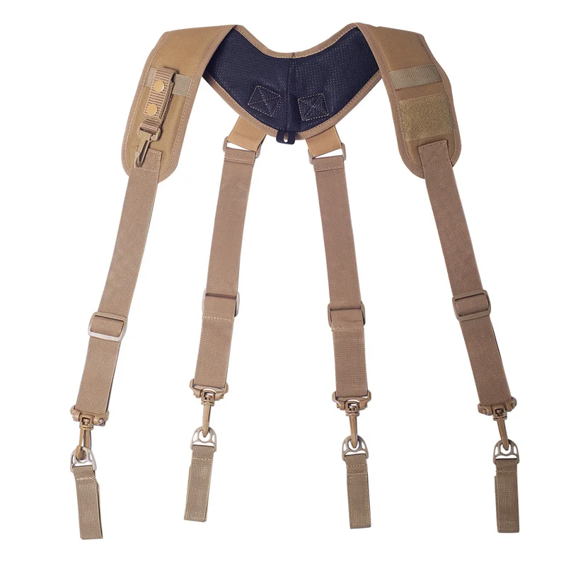 Taktische Hosenträger Outdoor Einstellbare X-typ Hosenträger Multi-funktion Taktische Duty Gürtel Ausrüstung Harness Kampf Gürtel Strape