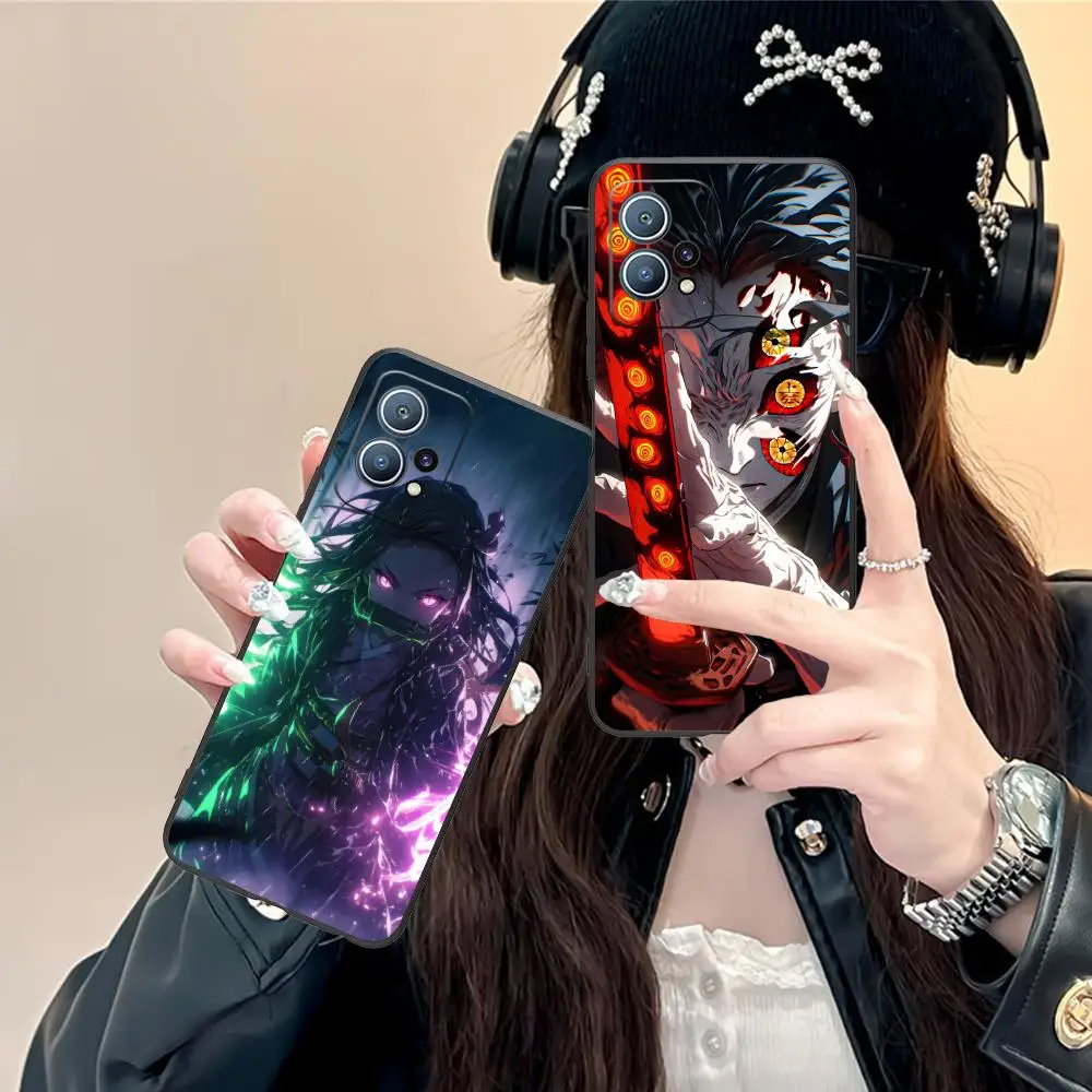 Неоновый чехол для телефона Demon Slayer для Huawei P60 P50 P40 P30 P20 P10 P9 P8 Pro Lite Plus, черный, мобильные телефоны, красивый смартфон