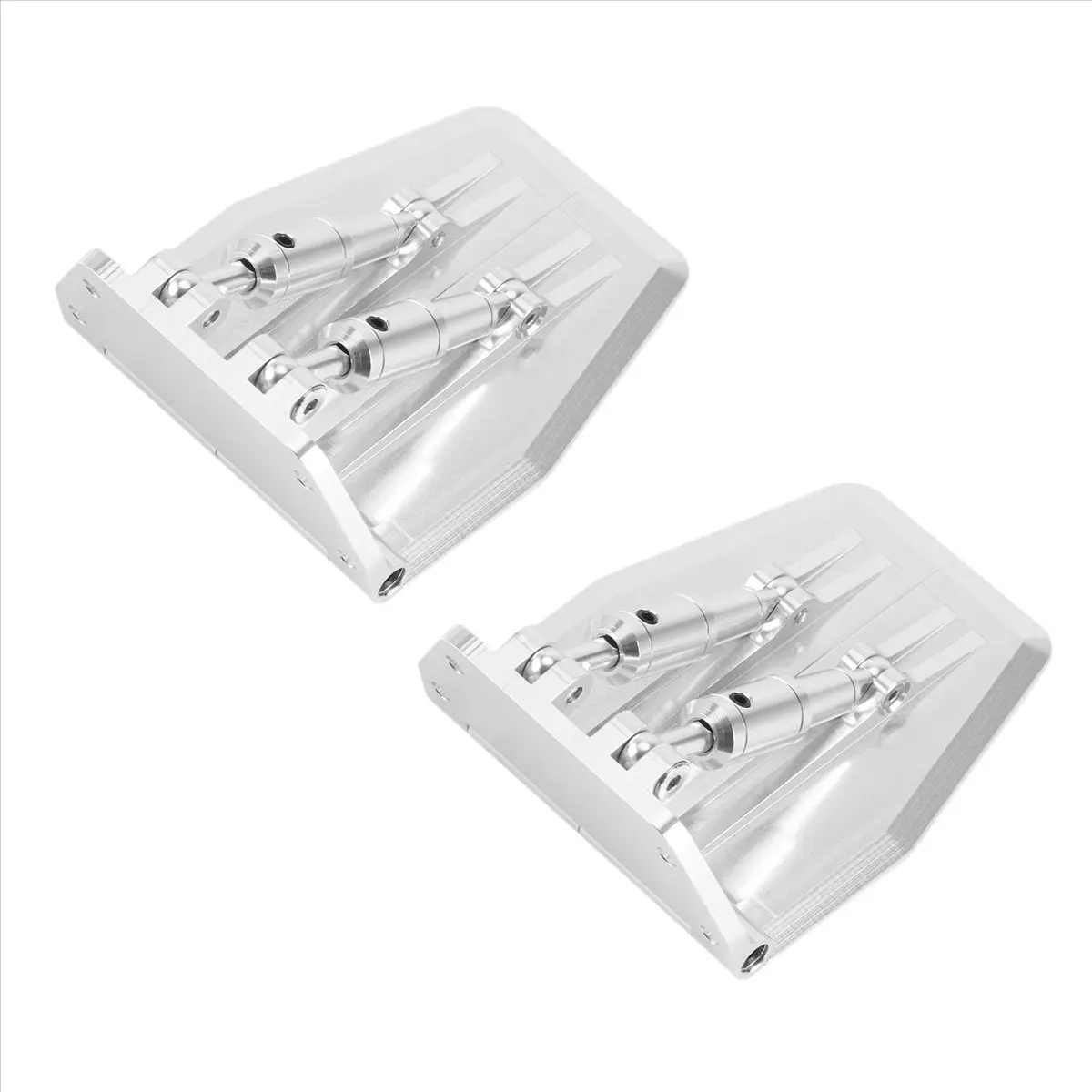 newA10R 2Pcs Metal Adjustable Trim Tabs 69X57X30mm for Nitro Gas RC Model Boat