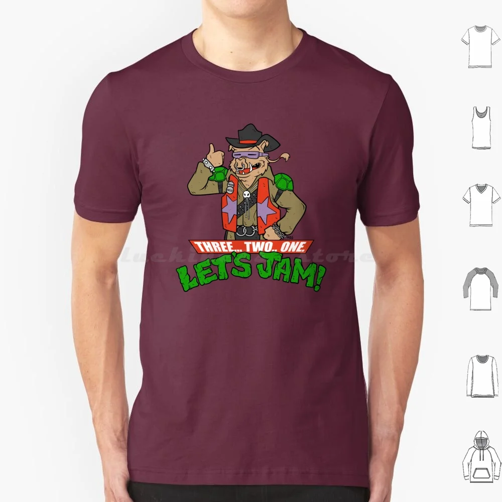 Let's Jam T Shirt Cotton Men Women DIY Print Cowboy Bebop Turtles Anime Swordfish Funny Awesome Villain Warthog Mutant Cartoon