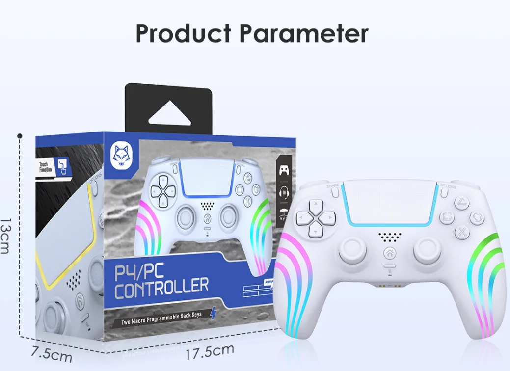 وحدة تحكم لوحة ألعاب لاسلكية STORM WYRM لـ P5 مع مستشعر الجسم بالاهتزاز الآلي وظيفة إطلاق مستمرة 6 محاور T29 #1