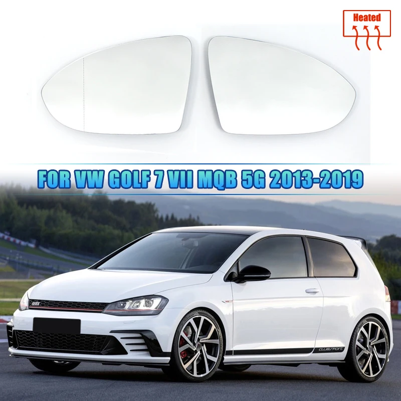 Car Rearview Left Right Heated Exterior Wide Angle Mirror Glass for Volkswagen VW Golf 7 VII MK7 MQB